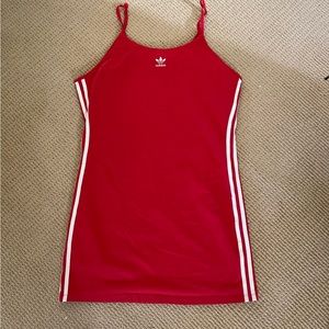 Red adidas dress large